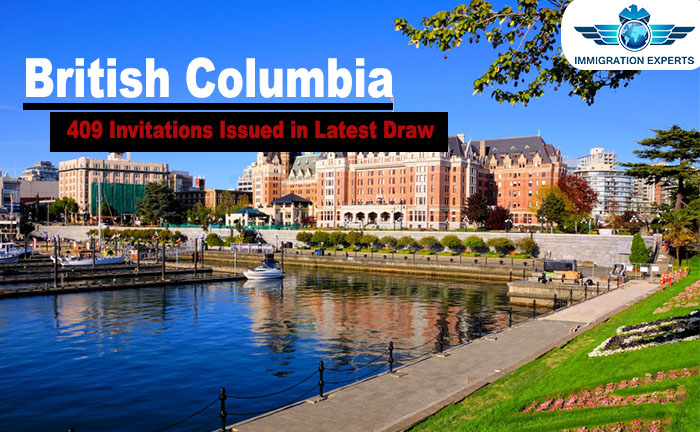 British Columbia Provincial Nominee Program: 409 invitations issued in latest draw