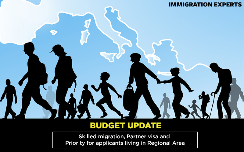 Budget update skilled migration, partner visa and priority for applicants living in regional area