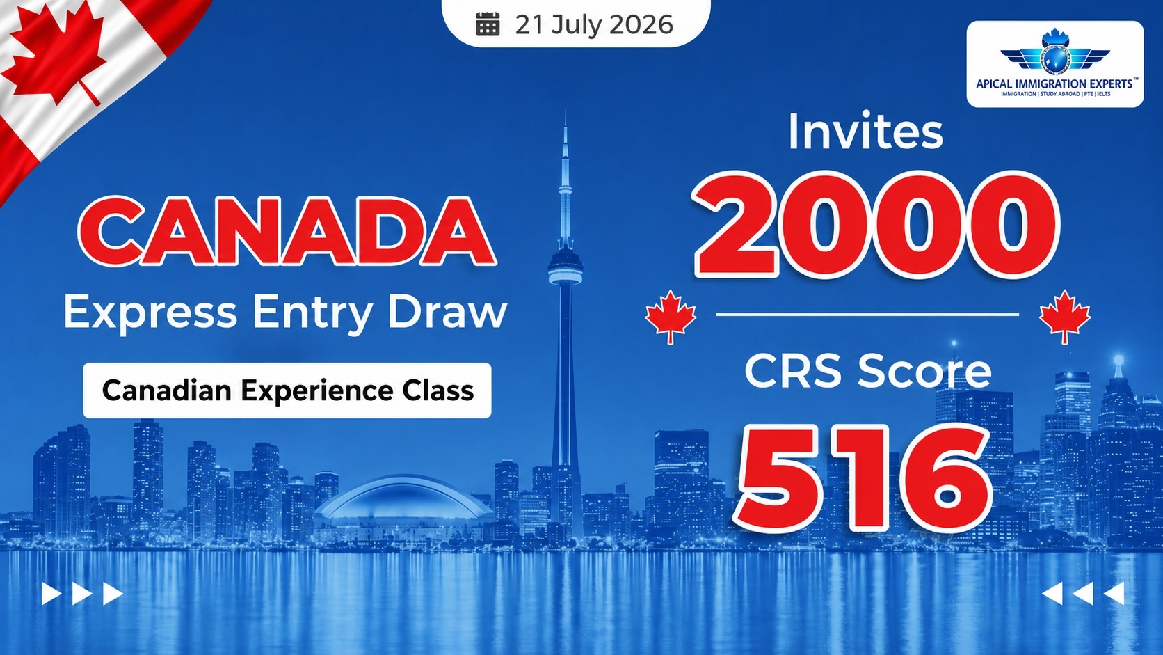 canada-invites-2000-cec-candidates-in-latest-express-entry-draw-with-crs-516