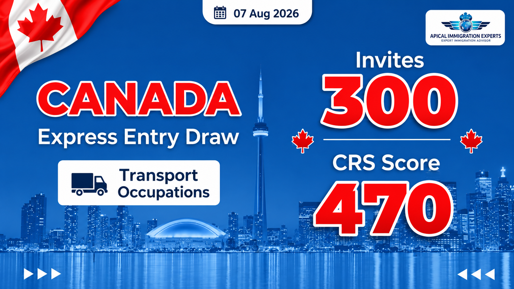 latest-transport-occupations-draw-invites-300-candidates-with-470-crs-cut-off